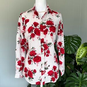 🛍️ Divided 100.% Viscose floral button down shirt with excellent condition.